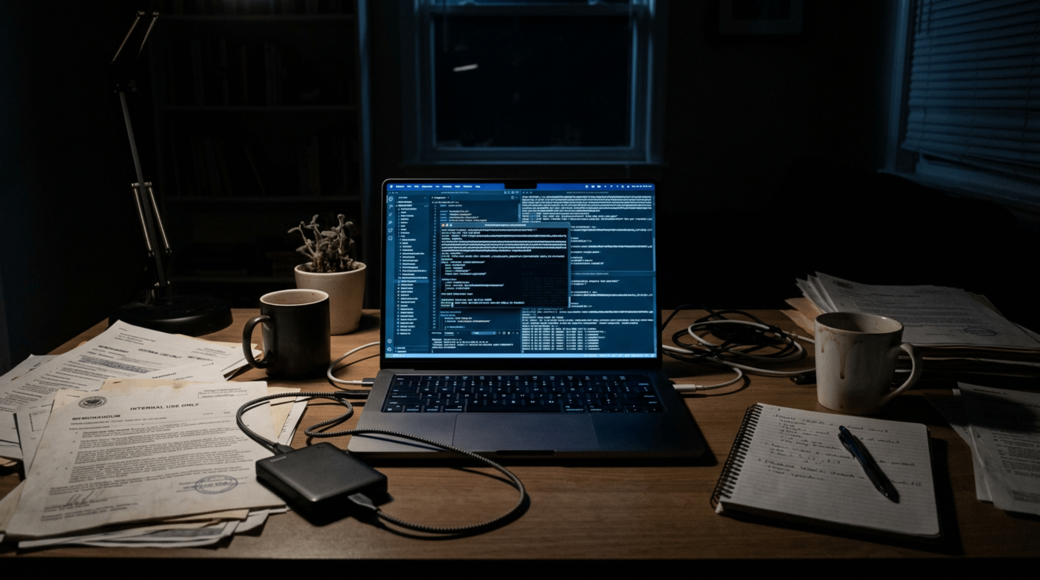 Cybersicherheit News Stories vom 29. Mai 2026 Bild zeigt Rechenzentrum-Serverraum einer Behörde mit sicherem Zugangsterminal und exponiertem Zugangsdaten-Konzept