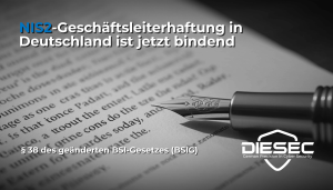 NIS2-Geschäftsleiterhaftung