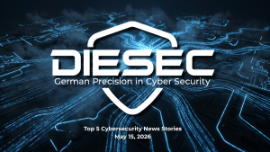 Top 5 Cybersecurity News Stories May 15, 2026 Foxconn ransomware, Verizon DBIR 2026, AI vishing, open-source supply chain attacks, and Medtronic extortion.