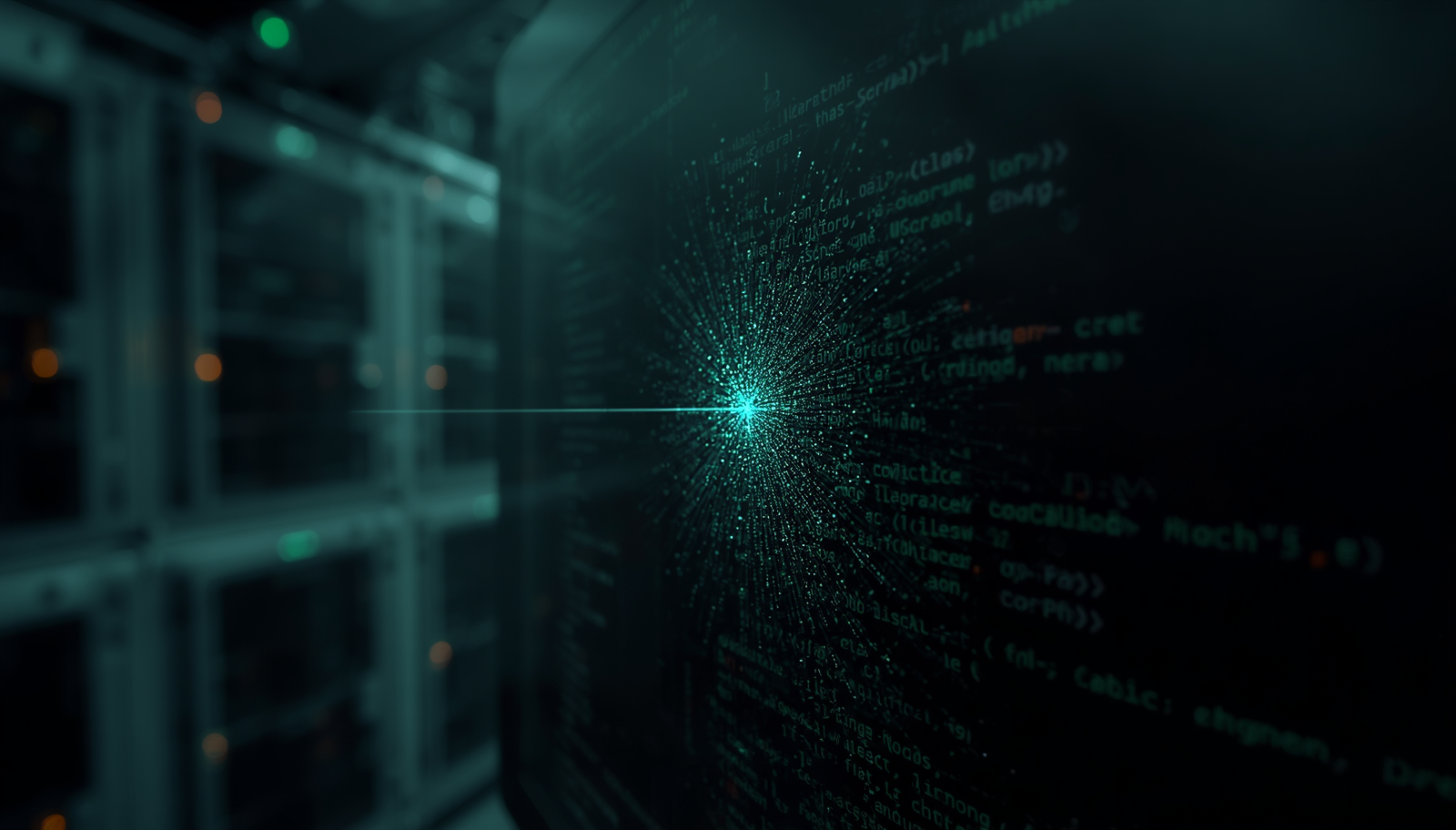 Cybersicherheit News Stories vom 22. Mai 2026 Bild zeigt eine realistische Server-Administrations-Umgebung mit einem fokussierten Monitor, der Quellcode-Analyse anzeigt, mit subtilen visuellen Hinweisen auf 