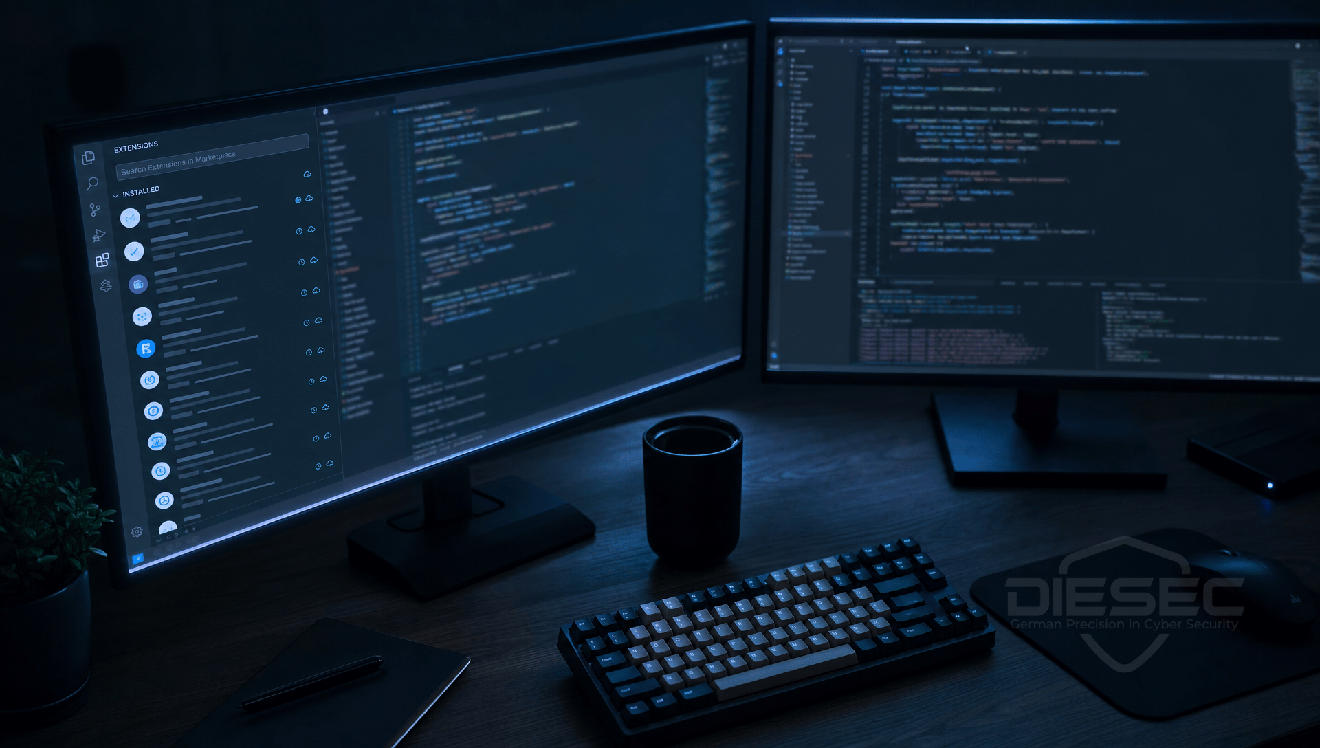 Cybersecurity News Stories June 19, 2026 image showing a developer workstation with IDE open and plugin interface visible in a dark professional office environment with subtle signs of data exfiltration