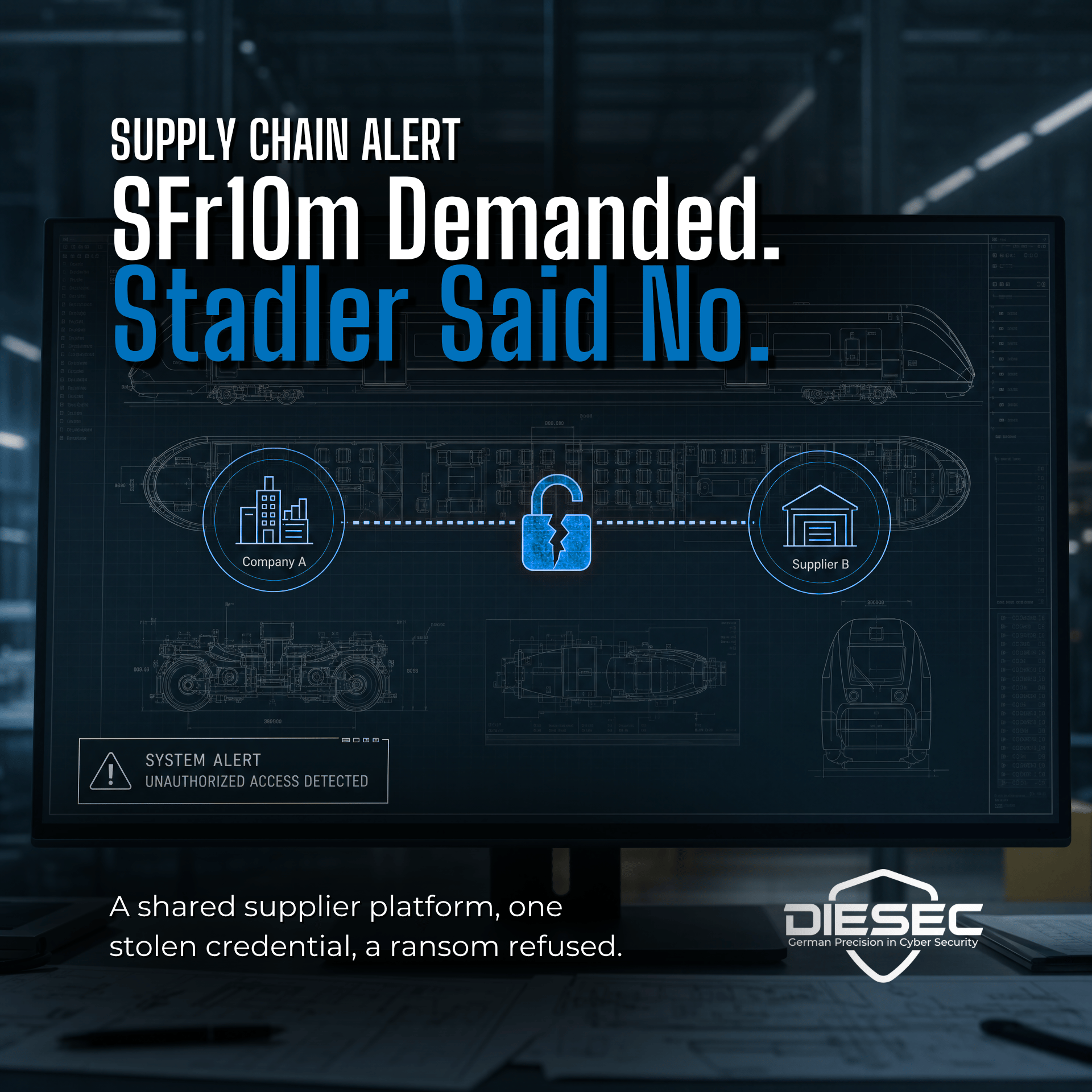 Stadler Rail Everest Ransomware: SFr10m Demand Refused