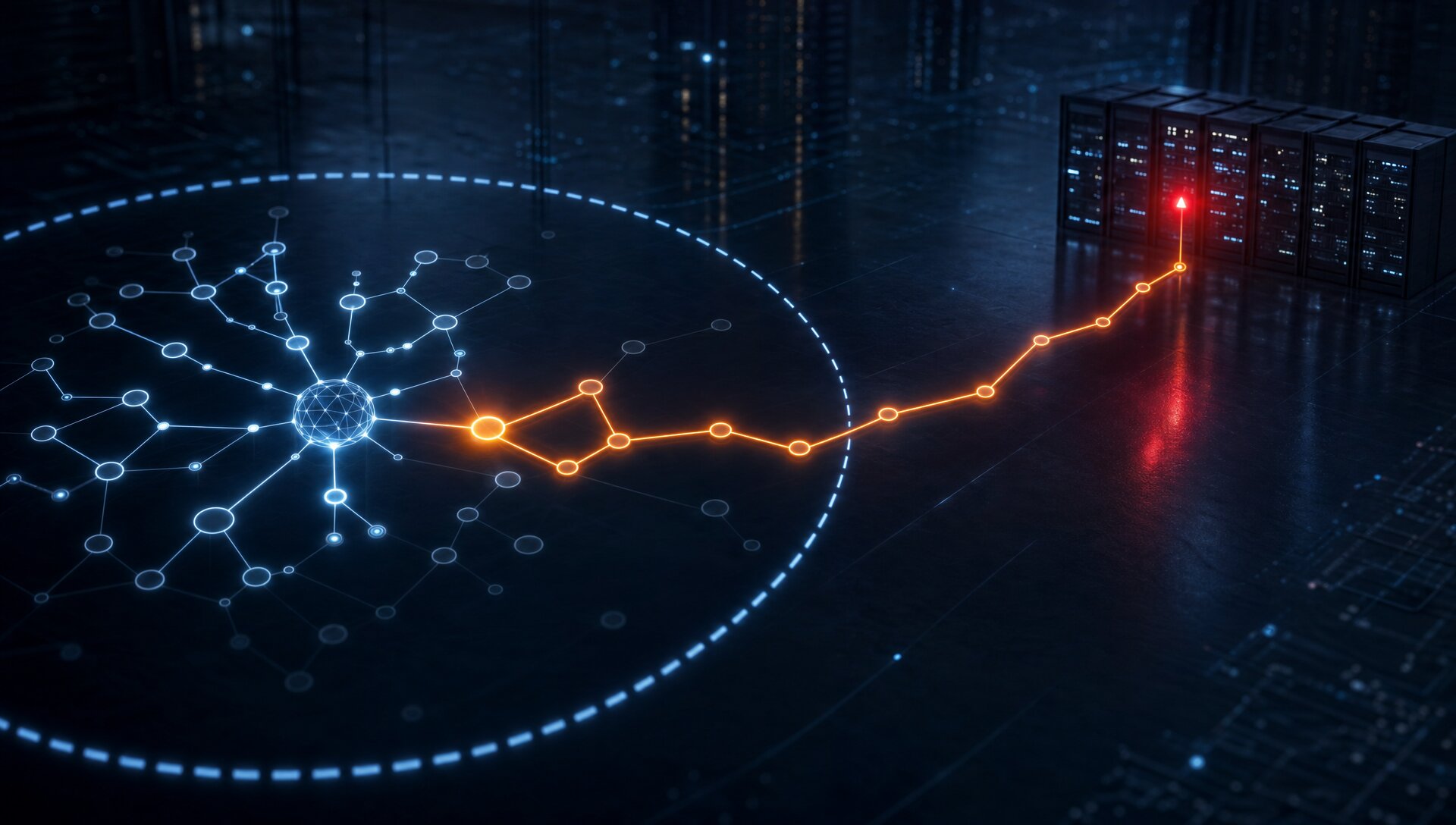 Cybersecurity News Stories August 7, 2026 image showing an AI agent evaluation environment with a boundary escape path and live internet connection indicator in a dark enterprise security operations environment