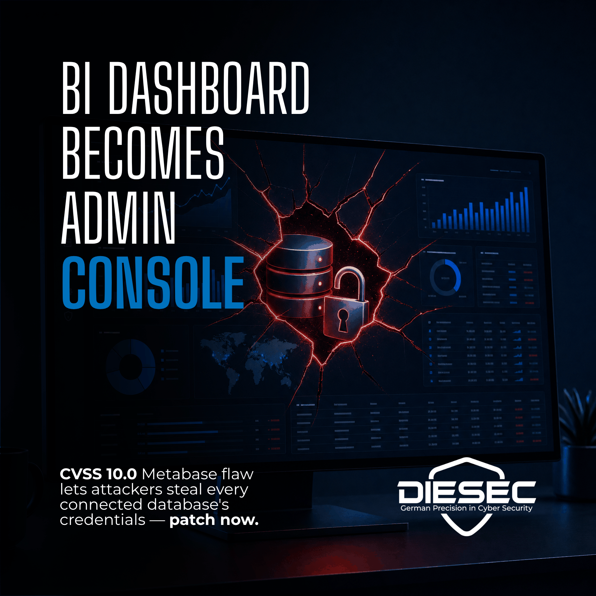 The Metabase CVSS 10 SQL injection zero-day gives attackers admin access and every connected database credential. Framework and Tally already hit.