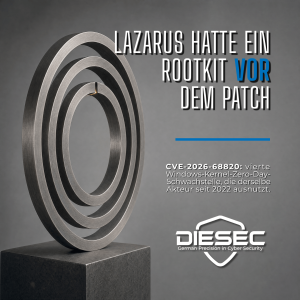 er CVE-2026-68820 WinSock zero-day ermöglichte Lazarus ein FudModule-Rootkit vor Microsofts August-Patch. So prüfen Sie jetzt Ihre Systeme.