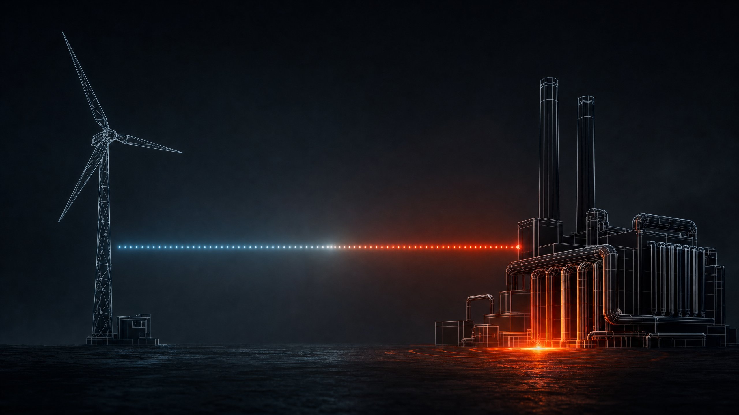 Wind farm and district heating plant connected by a shared private mobile network channel with a lateral movement attack path indicator in a dark industrial OT security environment