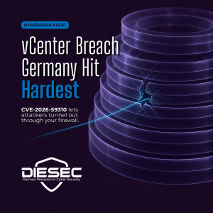 VMware vCenter CVE-2026-59310, a CVSS 9.8 flaw, is under active exploitation in 47 countries — Germany is hit hardest. What to do now.