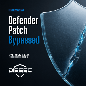 Windows Defender zero-day vulnerability