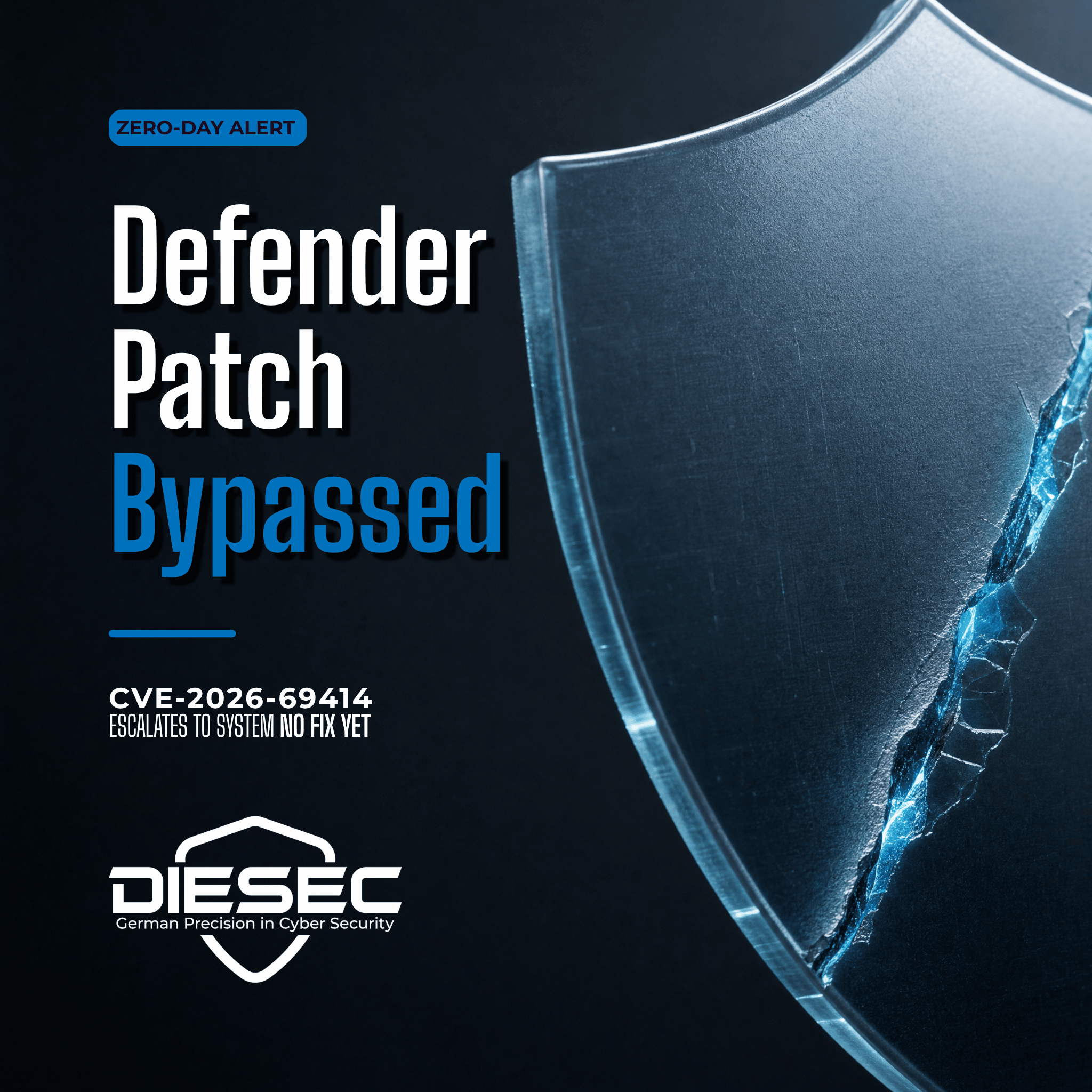 Windows Defender zero-day vulnerability