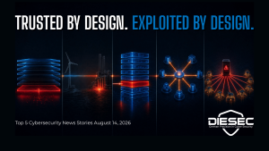 Cybersecurity News Stories August 14, 2026 featured image showing five connected attack vectors — Windows kernel rootkit, OT network lateral movement, ERP platform RCE, analytics credential exposure, and MSP management plane bypass — unified by an amber threat thread in a dark enterprise security environment`
