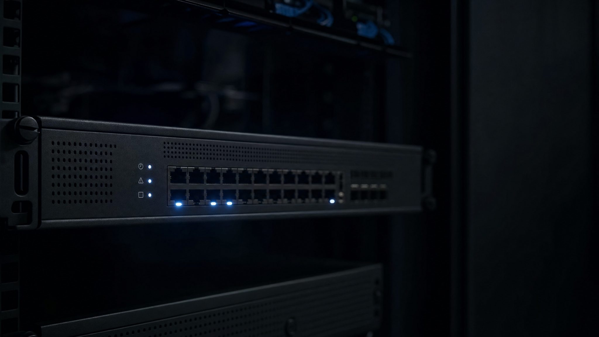 Cisco-Firewall-Appliance-Netzwerkdiagramm mit einem Denial-of-Service-Angriff, der gleichzeitig den Sicherheitsperimeter und den VPN-Remote-Zugriff in einer dunklen Netzwerkbetriebsumgebung deaktiviert