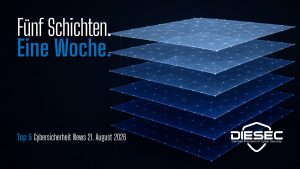 Cybersicherheit News Stories vom 21. August 2026: VMware vCenter CVSS 9.8, SharePoint JWT-Bypass, macOS Root-Exploit, MLflow SSRF, Cisco ASA DoS — fünf Ebenen.