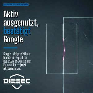 Google zufolge wurde eine Chrome zero-day vulnerability bereits ausgenutzt, bevor der Patch auslieferte — der sechste von Google 2026 gepatchte Chrome-Zero-Day.