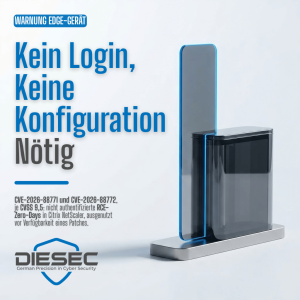 Citrix NetScaler nicht authentifizierte RCE-Schwachstelle erlaubt Befehle ohne Login. Zwei Zero-Days aktiv ausgenutzt, CISA-Frist 30. September.