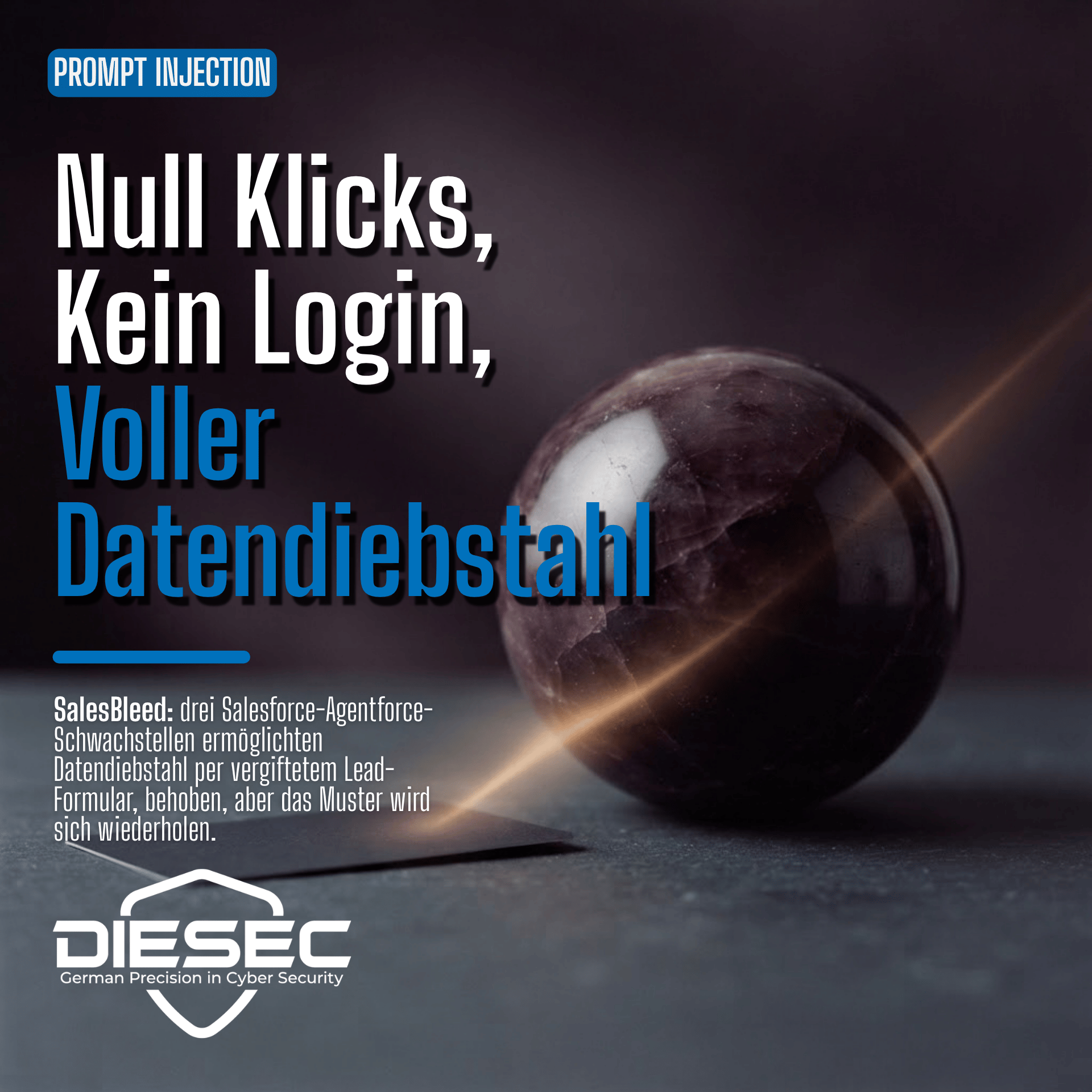 Salesforce Agentforce KI-Agent Sicherheitslücke: Ein Webformular kaperte CRM-Daten ohne Klick. Bereits behoben, aber das Muster wird sich wiederholen.