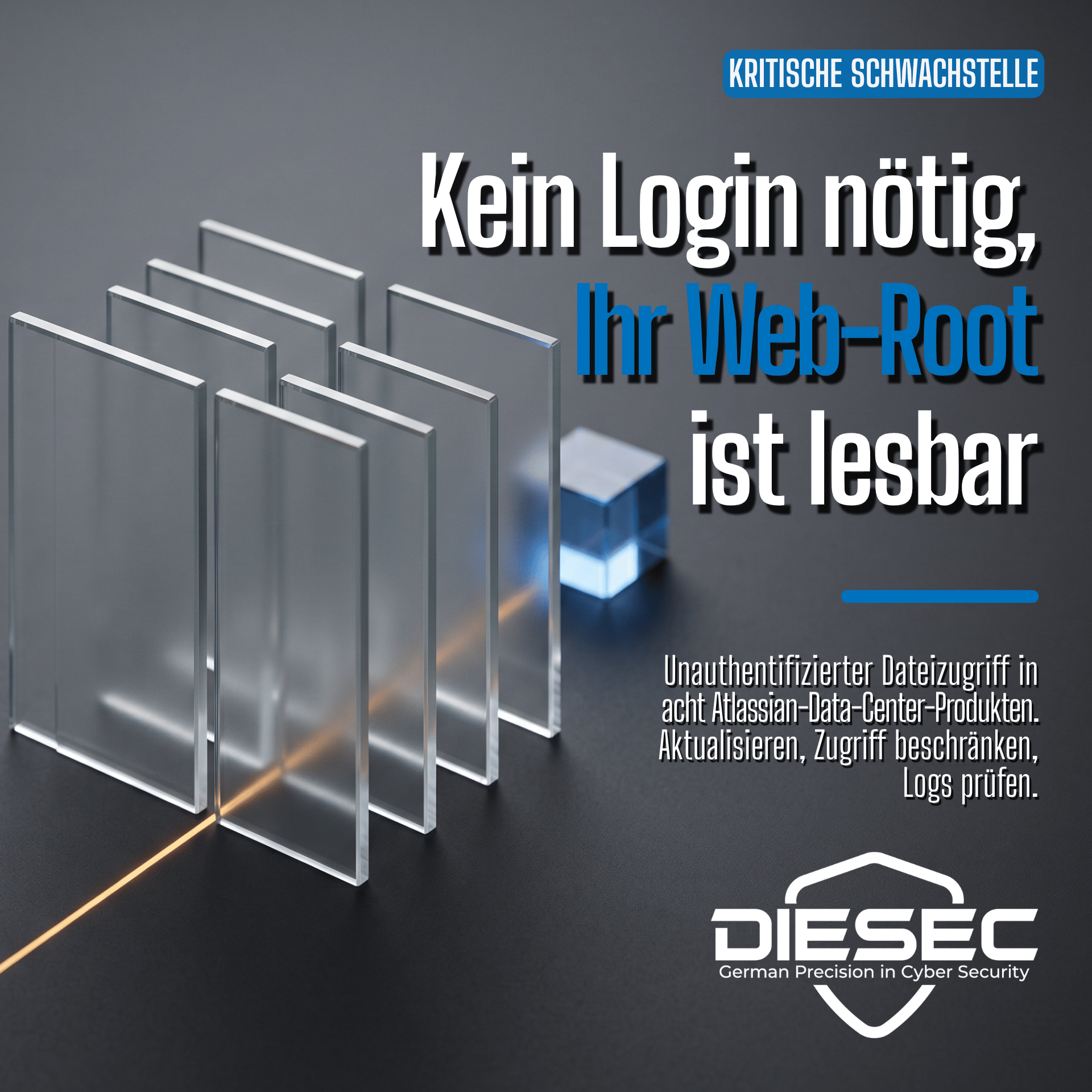 Atlassian Data Center Dateizugriff-Schwachstelle CVE-2026-21589 (CVSS 9.3) trifft acht Produkte ohne Login. Keine Ausnutzung gemeldet. Jetzt patchen.