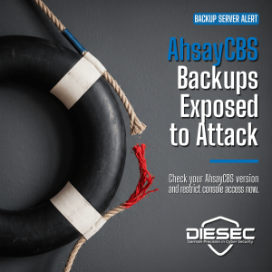 AhsayCBS backup server vulnerability under attack: Huntress says version 10.3.4 is affected too. Restrict the console and hunt for web shells now.