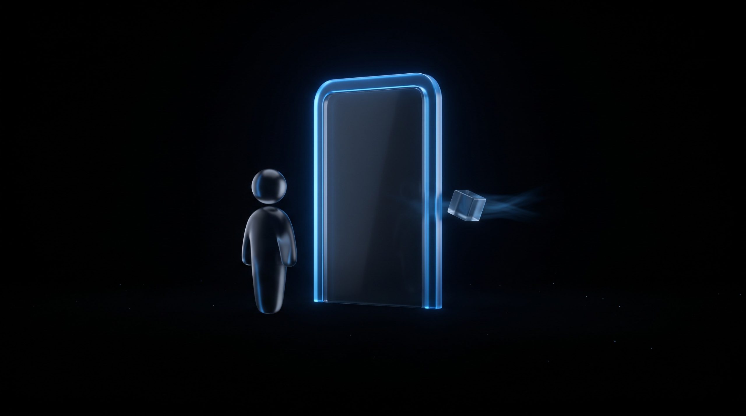 Illustration: ein Personensymbol wird am Tor aufgehalten, während das Anwendungssymbol von ConnectWise Cloud Backup durch eine Seitentür passiert