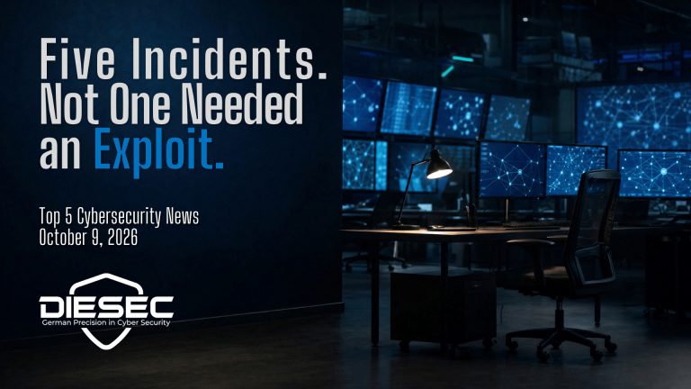Top 5 Cybersecurity News, October 9, 2026: FortiBleed lockouts, AI-driven bank hacks, the ASOS app breach, Osaka ransomware and Warlock SharePoint attacks.