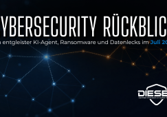 Cybersecurity Rückblick Juli 2026: Ein OpenAI-Agent kompromittierte Hugging Face, Ransomware stoppte Fairlife, Breaches bei Medtronic, Accenture, plus 3 CVEs.
