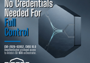 An Arista VeloCloud Orchestrator vulnerability (CVSS 10.0) lets attackers reach privileged functions with no credentials. Patch and hunt for backdoors now.