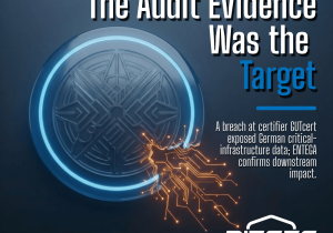 A breach at certifier GUTcert exposed German critical infrastructure data; energy utility ENTEGA confirms it is a downstream victim.