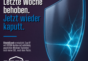 Ein neuer Windows Defender ShieldCrash Exploit verschafft SYSTEM-Zugriff auf vollständig gepatchten Systemen und umgeht Microsofts frischen Patch.